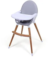 Krzesełka do karmienia - AT4 krzesełko dla dzieci Webaby szary/biały - miniaturka - grafika 1