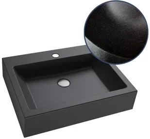 Massi Umywalka nablatowa SINGUR sky black 50 cm MSU-2610-CM - Umywalki - miniaturka - grafika 2