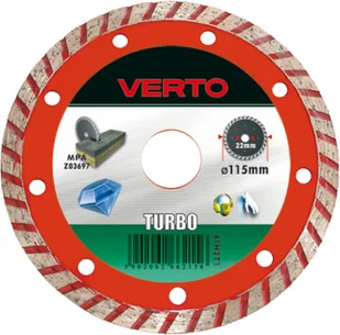 Verto Tarcza diamentowa 125mm, turbo, , 61H2T5 - Materiały ścierne - miniaturka - grafika 2