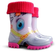 Buty dla dziewczynek - Demar Kalosze dziecięce TWISTER LUX PRINT HA (20-27) - Mała 0038HA - miniaturka - grafika 1