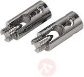 Akcesoria do oświetlenia - Spotline Giottos wir zasilacz 2 sztuki chrom do systemu linkowego 186352 - miniaturka - grafika 1