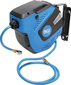 Sprężarki i kompresory - BGS 3297 bęben | 10 m PVC wąż do sprężonego powietrza na sprężone powietrze | szybkozłączka i funkcji automatycznego zwijania stop - miniaturka - grafika 1