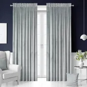 Zasłony - tarino ZASŁONY GOTOWE NA TAŚMIE WELUROWE 140X250 SZARA DCDA-704FE - miniaturka - grafika 1