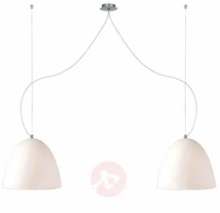 Casablanca Lampa wisząca BELL 21cm 2-punktowa piaskowa - Lampy sufitowe - miniaturka - grafika 2