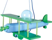 Lampy sufitowe - Hellux Samolot duży - lampa wisząca, niebiesko-Zielony 104.11.14 - miniaturka - grafika 1