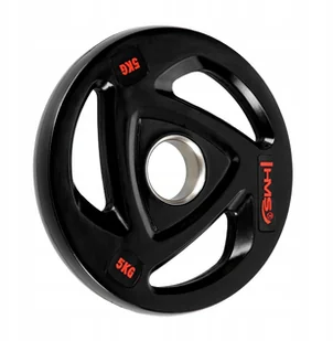 Talerz Stalowy na Siłownię Ciężar 5 kg Hms TOX05 - Obciążenia - miniaturka - grafika 2