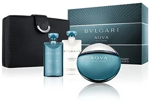 Bvlgari AQVA Pour Homme woda toaletowa 100 ml + balsam po goleniu 75 ml + żel pod prysznic 75 ml + torebka kosmetyczna 1 ks - Żele pod prysznic dla mężczyzn - miniaturka - grafika 2