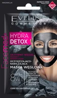 Pozostałe kosmetyki - Eveline Facemed+ Hydra Detox 7ml Maska węglowa 8w1 oczyszczająco-nawilżająca - miniaturka - grafika 1