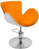 Fotele fryzjerskie - HAIR SYSTEM FOTEL FRYZJERSKI Q-003F white/orange 110428 - miniaturka - grafika 1