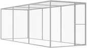 Pozostałe akcesoria dla kotów - VidaXL Klatka dla kota, 4,5 x 1,5 x 1,5 m, stal galwanizowana 146358 VidaXL - miniaturka - grafika 1