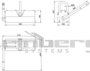 456 Steinberg Systems 45674881 Podnośnik magnetyczny Steinberg Systems udźwig 3000 kg) 74881-uniw - Podnośniki - miniaturka - grafika 2
