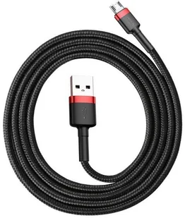 Baseus Cafule Kabel USB - Micro-USB dwustronny Quick Charge 2.4A 100cm czarny + czerwony CAMKLF-B91 - Kable USB - miniaturka - grafika 9