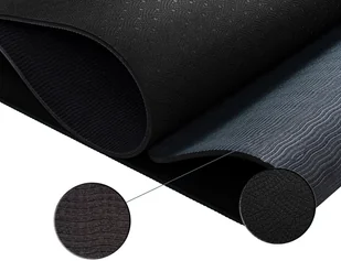 Movit CZARNA MATA TPE 190x100x0,6cm DO ĆWICZEŃ FITNESS - Maty do ćwiczeń - miniaturka - grafika 5