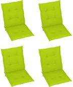 Poduszki ogrodowe - vidaXL Poduszki na krzesła ogrodowe, 4 szt., jasnozielone, 100x50x4 cm - miniaturka - grafika 1