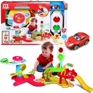 Pociągi dla dzieci - Mega Tor Ferrari Autko Sygnalizacja Zestaw Bburago - miniaturka - grafika 1