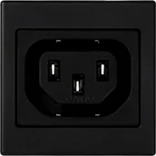 Gniazdka elektryczne - Schneider Pokrywa-K45-gniazdo-IEC320-230V-żeńskie-C13-szary-grafit K306A/14 - miniaturka - grafika 1