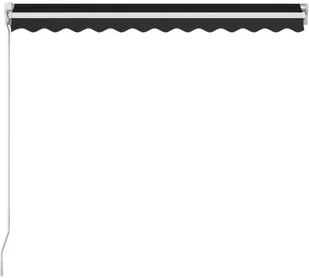 vidaXL Ręcznie zwijana markiza, 300 x 250 cm, antracytowa vidaXL - Markizy - miniaturka - grafika 4