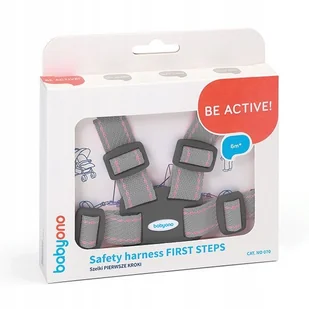 BabyOno Szelki Dla Dzieci Pasy Szare 070 - Zabezpieczenia dla dzieci - miniaturka - grafika 2