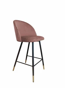 Hoker krzesło barowe Colin podstawa czarna/złota  MG58 - Taborety i hokery - miniaturka - grafika 3