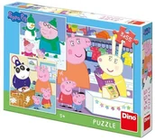 Puzzle - Dino puzzle Świnka Peppa Wesołe popołudnie 3x55 elementów - miniaturka - grafika 1