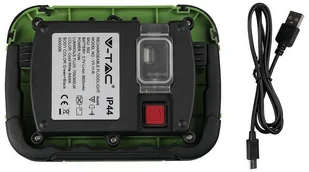 v-tac Projektor LED V-TAC 10W Ładowalny USB SAMSUNG CHIP Funkcja SOS 3,7V Li-Ion IP44 VT-11-R 4000K 700lm - Lampy pozostałe - miniaturka - grafika 4