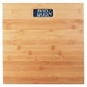 Suszarki na ubrania - Relaxdays cyfrowa waga osobowa, nośność 180 kg, bambus, na baterie, waga cyfrowa, wys. x szer. x gł.: 3 x 30 x 30 cm, kolor naturalny (10024148) - miniaturka - grafika 1
