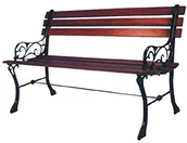 Ławki ogrodowe - Blinky 9694010 ławka do siedzenia, żeliwo/drewno 9694010 - miniaturka - grafika 1