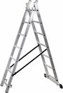 Drabiny - Braket Drabina aluminiowa 2-elementowa 510cm 11+11 szczebli BR-00-3211 BR-00-3211 - miniaturka - grafika 1