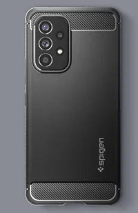 Spigen Etui do Samsung Galaxy A53 5G futerał Rugged Armor Matte Black ACS04159 - Etui i futerały do telefonów - miniaturka - grafika 5