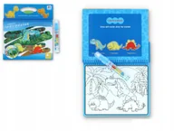 Zabawki kreatywne - Kolorowanka wodna dinozaury do malowania wodą 2k - miniaturka - grafika 1