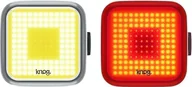 Lampki rowerowe - Knog Blinder Square Twinpack Black - miniaturka - grafika 1