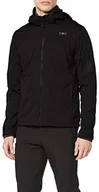 Kurtki i kamizelki sportowe męskie - CMP CMP Męska kurtka softshell czarny czarny 60 39A5027 - miniaturka - grafika 1
