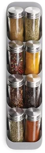 Joseph Joseph Organizer na słoiczki przypraw DrawerStore szary, 5x10x39,4 cm - Pojemniki na przyprawy - miniaturka - grafika 5