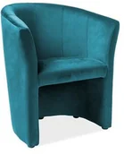 Fotele - Signal Fotel TM-1 Velvet Turkus TM1V85 - miniaturka - grafika 1