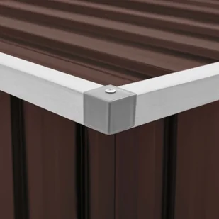 vidaXL Skrzynia ogrodowa do przechowywania, brązowa, 149x99x93 cm vidaXL - Skrzynie ogrodowe - miniaturka - grafika 2