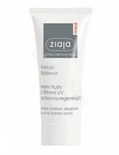 Ziaja MED Kuracja lipidowa Krem do twarzy Tłusty z Filtrami UV Ochronno-Regenerujący 50ml - Kremy do twarzy - miniaturka - grafika 3