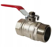 Zawory i kraniki - Zawór Kulowy Nyplowy 1" Gz Z Rączką - miniaturka - grafika 1