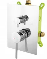 Baterie podtynkowe - Ferro Bateria FIESTA Box-podtynkowa 3-F, chrom BFI7P3BOX / Szybka Wysyłka / Ponad 8000 miejsc odbioru! BFI7P3BOX - miniaturka - grafika 1