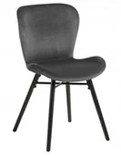 Fotele i pufy dla dzieci - Krzesło Batilda VIC Dark grey - miniaturka - grafika 1