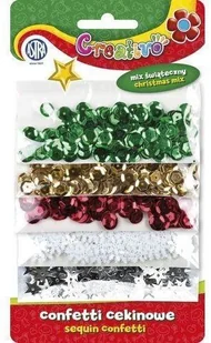 Astra CONFETTI CEKINOWE KÓŁKA N MIX 5 WZORÓW ŚWIĄTECZNYCH 1000 SZTUK zakupy dla domu i biura! 335116007 - Dekoratorstwo - miniaturka - grafika 2