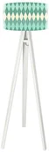 Lampy stojące - Macodesign Lampa podłogowa Turkusowe romby tripod-foto-243p-w, 60 W - miniaturka - grafika 1