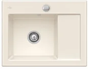 Zlewozmywaki - Villeroy & Boch Subway 45 Compact KR Crema (błyszczący) - ceramiczny 331202KR (Lewy) - miniaturka - grafika 1