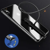 Kable USB - USAMS Kabel Gaming U9 lightning 1,5m 2A Fast charging pleciony czarny/black SJ278IP01 (US-SJ278) - miniaturka - grafika 1