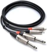 Kable miedziane - Hosa Hosa HPR-010X2  Kabel serii Pro 2 x TS 6,35 - 2 x RCA 3m - miniaturka - grafika 1