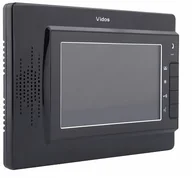 Domofony - Euratech Wideo Monitor 7 Cali LCD M320B Vidos Black - miniaturka - grafika 1