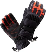 Odzież trekkingowa męska - IGUANA Męskie Rękawiczki IGUANA KAITO 7329-BLACK/CHERRY - miniaturka - grafika 1