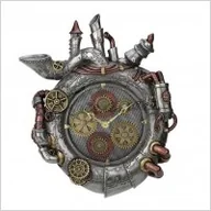 Zegary - Veronese STEAMPUNK WISZĄCY ZEGAR SREBRNY (WU77199V8) - miniaturka - grafika 1