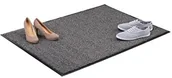 Wycieraczki - Relaxdays wycieraczka, szara, duża, cienka, różne wymiary, czarno-szara, czarny i szary, 90x120cm 10021902_758 - miniaturka - grafika 1