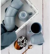 Kubki - Lubiana DAISY SEASIDE K9 KOMPLET 6 KUBKÓW 350 ML SZARO NIEBIESKI K9-3790LUB - miniaturka - grafika 1