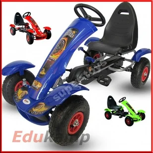 JOKO Sportowy Gokart na pedały F618 Pompowane koła! Obciążenie do 50 kg! + Gratis! SP0209 - Jeździki dla dzieci - miniaturka - grafika 4